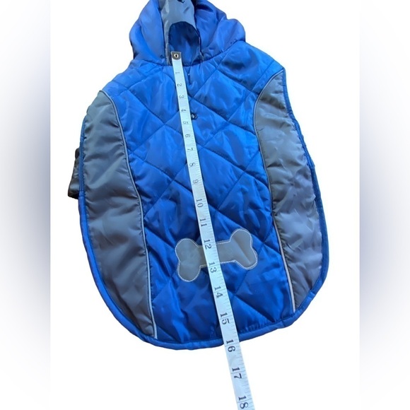 Quilted Hooded Dog Puffer Jacket Size Medium - Picture 8 of 11